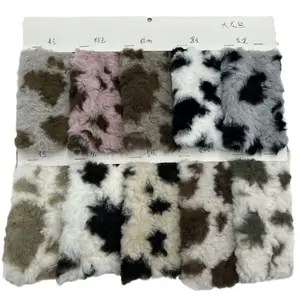 Polyester artificial rabbit hair fabric fake fur DIY carpet