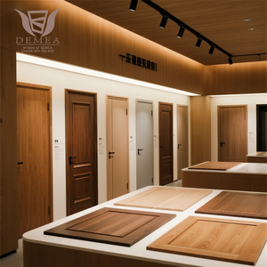 Porta Interna DEMEA di Alta Qualità in MDF Stile Moderno Minimalista Bianco Naturale Massello per Corridoio Camera da Letto Villa Ospedale con Superficie Rifinita - Product Image 3