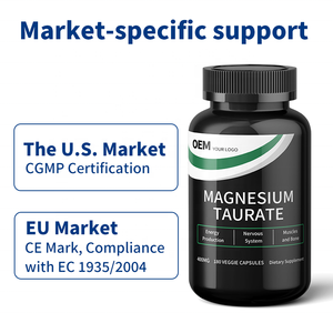 Capsules de Taurate de Magnésium Multi-Marchés Conformes aux Normes US/EU |   Étiquettes multilingues et documents d'importation pour les clients soumis à une conformité stricte - Product Image 3