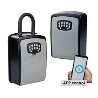Livraison rapide, coffre-fort mural portable, code numérique, contrôle par application Bluetooth, boîte à clés intelligente, stockage sécurisé, coffre-fort caché, boîte de sécurité