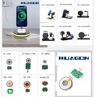 Módulo transmisor de carga inalámbrica rápida Huagon S7 15W MPP con entrada eléctrica magnética de alta eficiencia 5V/2A
