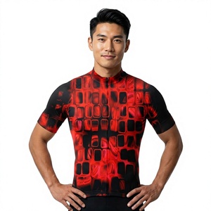 Customized Moisture Wicking Breathable Polyester Road Bike Clothing Small MOQ OEM Sublimated Short Sleeve Team Uniform Front - Product Image 1