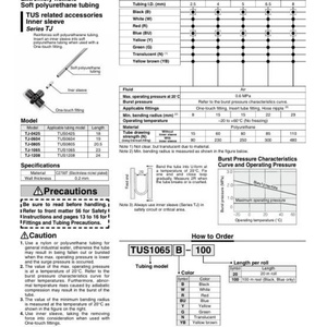 Tubería de Poliuretano Suave Original SMC TUS0425B-20 TUS0425BU-20 TUS0425N-20 TUS0425R-20 TUS0425W-20 TUS0425Y-20 - Product Image 6