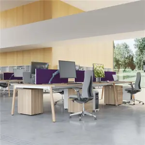 Moderne Meerdere Kantoor Vergaderzaal Partitie Scherm Personeel Work Station