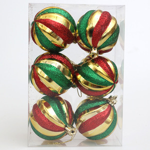 Nouvelle Arrivée Boules de Noël Modernes de Haute Qualité en Plastique de 6 cm, Motif Élan Doré, Décoration Suspendue pour Arbre de Noël, Pendentif de Fête - Product Image 5