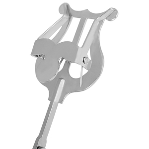 Pupitre de <span class=keywords><strong>musique</strong></span> pour clarinette en acier inoxydable support en silicone transparent pressé antirouille adapté à la clarinette Sib - Product Image 4