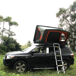 Tente de toit en aluminium imperméable Wild Road 4x4 tout-terrain avec ouverture automatique rapide à coque rigide >3000 mm, fond imperméable - Product Image 1