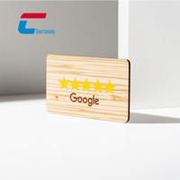 Carte TAP NFC en bois personnalisée programmable Bambou Nfc Instagram Facebook Google Map Carte d'avis