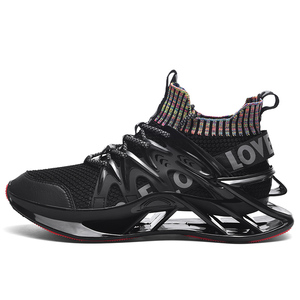 Zapatillas Deportivas Negras Minimalistas para Hombre, Moda 2025, Alta Calidad, Estilo Casual, con Cordones, para Caminar, Venta al Por Mayor - Product Image 5