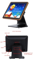 1 año de garantía Pos Machine Win10 Pantalla táctil Autoservicio Sistema Pos Sistema de cajero