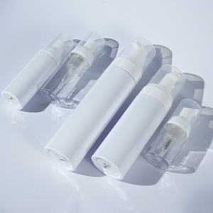 Flacon pompe en PET pour nettoyant moussant, <span class=keywords><strong>mousse</strong></span> nettoyante pour le maquillage, sérum pour le soin de la peau, avec logo personnalisé, 30 ml, 50 ml, 100 ml, 150 ml - Product Image 3