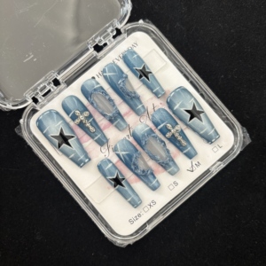 10 <span class=keywords><strong>Uñas</strong></span> Postizas <span class=keywords><strong>de</strong></span> Lujo Personalizadas, Reutilizables, Diseño <span class=keywords><strong>de</strong></span> Impresión 3D Hecho a Mano, Marca Privada - Product Image 5