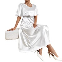 Robe de nuit ample et élégante de grande taille, couleur unie, pour la maison, style haut de gamme, vente en gros