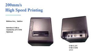 เครื่องพิมพ์ใบเสร็จความร้อน POS ความเร็วสูง 80 มม. 203dpi ขายดี พร้อมพอร์ต USB/LAN/COM สำหรับร้านอาหาร <span class=keywords><strong>คาเฟ่</strong></span> และเคาน์เตอร์แคชเชียร์ - Product Image 5