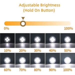 Nouveauté 2022 : Lumière LED à piles à 13 couleurs changeantes, à intensité variable, RGB, sans fil, pour sous-meuble et sous-comptoir - Product Image 4