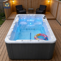 Spa de Natación Sparelax de 4 Metros, Jacuzzi, Bañera de Hidromasaje, Piscina de Hidromasaje, Piscina Infinita al Aire Libre