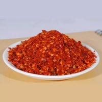 Flocons de piment rouge broyés séchés au piment sec épicé d'approvisionnement d'usine