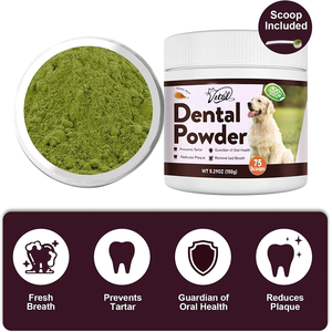 Poulet Bacon Saveur Chien Haleine Désodorisant Probiotiques Herbes Poudre pour Plaque Élimination Du Tartre Dents Nettoyage Oral Care Supplément - Product Image 4