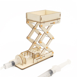 <span class=keywords><strong>Puzzle</strong></span> en bois <span class=keywords><strong>3D</strong></span> à assembler, modèle de ciseaux hydrauliques mécaniques, kit d'expérimentation scientifique et physique, cadeau pour enfants - Product Image 3