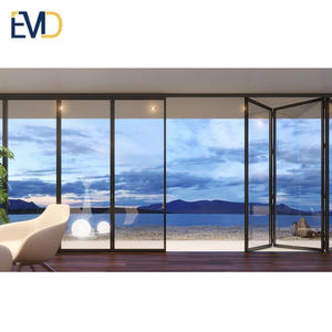 Customized Villa Exterior Double Glazed Soundproof Simple Folding <b>Door</b> - Product Image 6