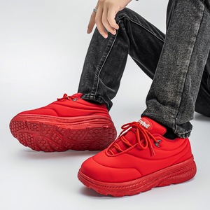 Scarpe in Pelle Impermeabili con Suola Spessa per Uomo, Scarpe Rialzate Stile Papà, Scarpe Casual Trendy per Studenti Autunno 2025 - Product Image 3