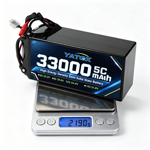 แบตเตอรี่แบบกึ่งโซลิดสเตต 6S 22.2V 12S 44.4V 33000mAh 10C 5C 400Wh/kg สำหรับโดรน UAV - Product Image 2