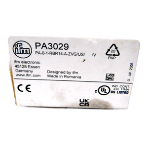 NOUVEAU CAPTEUR IFM PA-0-1-RBR14-A-ZVG/US/ /V-PA3029 PA01RBR14AZVGUSVPA3029 - Product Image 4