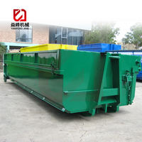 Vente directe : Conteneur à benne basculante de 15-40 mètres cubes, haute durabilité, pour le traitement des déchets et le nettoyage des débris