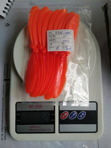 Elica in Plastica a <span class=keywords><strong>2</strong></span> Pale con Elastico HY001-01006 9.5'' Colore Arancione - Product Image 4