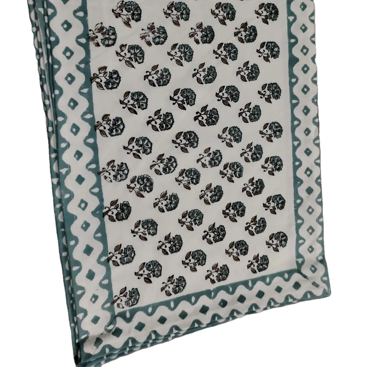 Tafel Placemats Met Servet Sets Indian Katoen Handblok Bedrukt Wasbare Tafelmatten