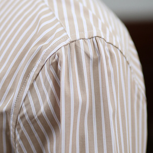 Camicie Eleganti da Uomo a Righe, Camicia Formale Business Casual con Colletto Unico, Manica Lunga, Vestibilità Slim, Camicia di Lusso Premium - Product Image 4