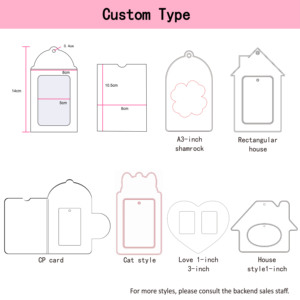 Portacarte in PVC morbido personalizzato trasparente con portachiavi nuovo <span class=keywords><strong>Kpop</strong></span> carino supporto per fotocopie 3D con foto di stelle personalizzate realizzate in plastica - Product Image 2