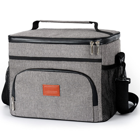 Large Lunch Box for Unisex Cooler Bags Keep Cool and Warm Insulated Tote for Office