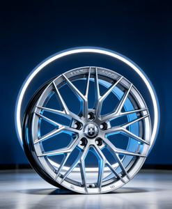 Nuevas Llantas de Aleación de Aluminio 17X7.5, Diseño Multirradio, Recubrimiento Plateado Electrolítico, Ajuste Universal para Autos - Product Image 4