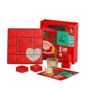 Christmas Scented Candle Gift Box <b>Cup</b> Shaped Soybean Wax Fragrant Poetic Holiday Gift Set - Product Image 3