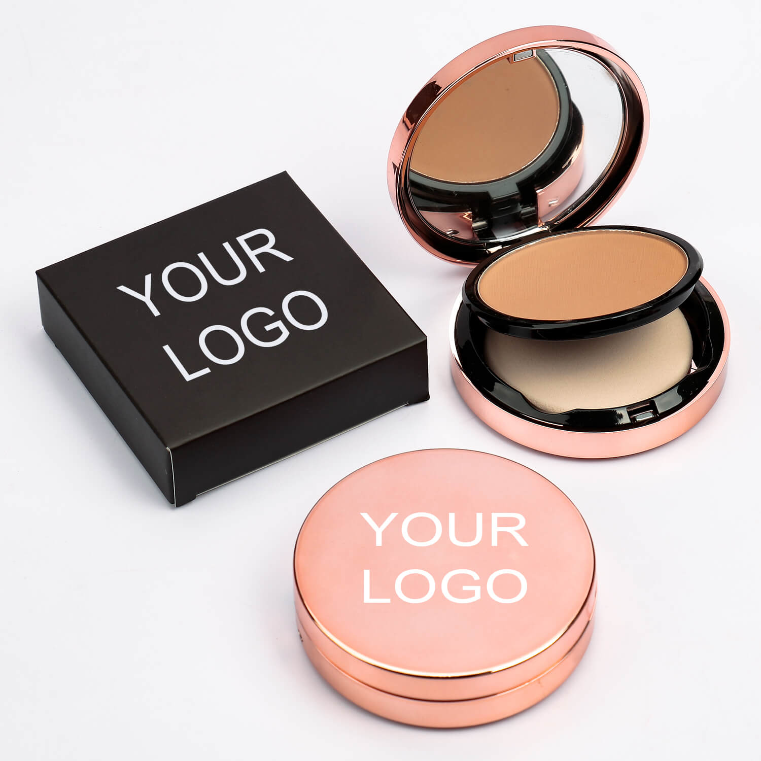 Available in 8 colors setting face powder custom logo pressed compact powder private label