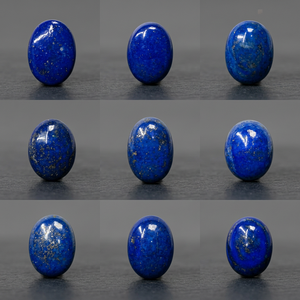 Pierre précieuse naturelle Lapis Lazuli, cabochon ovale en vrac, pour la fabrication de bijoux, fournisseur en gros, qualité supérieure, cristal bleu - Product Image 3