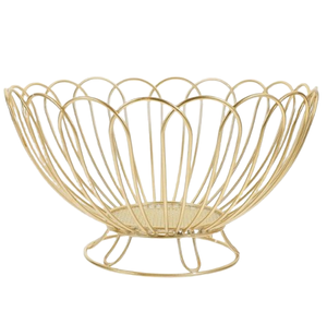 Panier à pain décoratif à la demande Service personnalisé fourni Panier à pain en métal poli doré pour la cuisine et la salle à manger - Product Image 3