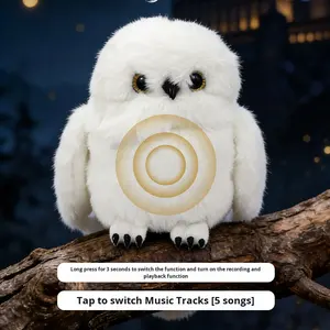 Peluche interactive à commande vocale Hibou Hedwig de <span class=keywords><strong>Harry</strong></span> <span class=keywords><strong>Potter</strong></span>, modèle Hibou des neiges, pour le cinéma, de Beijing Universal - Product Image 3