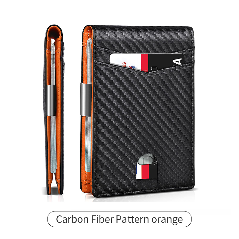 Fibre de carbone noir + orange