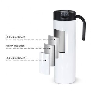 Vaso Térmico de Acero Inoxidable 304 para Sublimación de Logotipos DIY, 12oz, 15oz, 20oz, para Café, Leche, Cerveza, con Asa y Tapa - Product Image 3