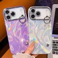 Coque de téléphone antichoc de luxe IMD avec texture ondulée électroplaquée pour iPhone 17 Pro Max et iPhone 18 Pro
