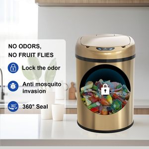 Contenitore Automatico in Acciaio Inox per <span class=keywords><strong>Pannolini</strong></span> e Assorbenti Igienici con Sensore, Design Verticale per Ufficio - Product Image 2