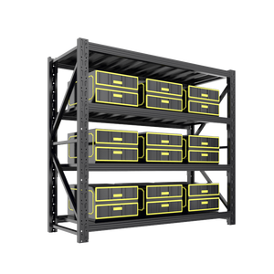 Light Duty 4 Lays Warehouse Shelving <strong>Storage</strong> Slotted Cold-rolled Steel Angle Shelving Racks Pallet <strong>Racking</strong> - Product Image 5