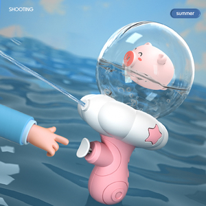 Vendita calda all'ingrosso estate all'aperto multi-stile <span class=keywords><strong>mini</strong></span> cartoon animal press pistola ad acqua bambini che giocano giocattoli da bagno d'acqua con luce - Product Image 2
