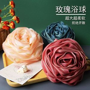 Rose Shaped Bath Ball Soft Fluffy Exfoliating Sponge For Bathing Zhejiang Origin - Product Image 4