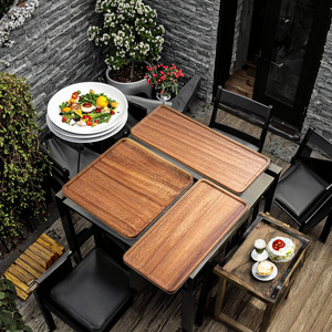 Plateau de service rond en plastique écologique, de qualité supérieure, de style moderne, pour la décoration de la maison, du salon, des fêtes - Product Image 3