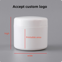Ventes directes d'usine de boîte de crème cosmétique ronde simple couche pp grande capacité de 200g, 300g, 500g, échantillon gratuit