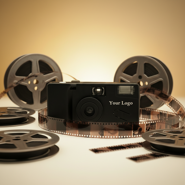 Custom Disposable Camera with Flash Vintage Film Camera 35mm ISO400 Retro Style Logo Printed for Wedding Party