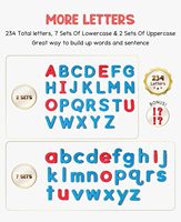 Kit de lettres magnétiques pour enfants Tableau magnétique pour réfrigérateur avec alphabet en mousse pour l'orthographe et l'apprentissage